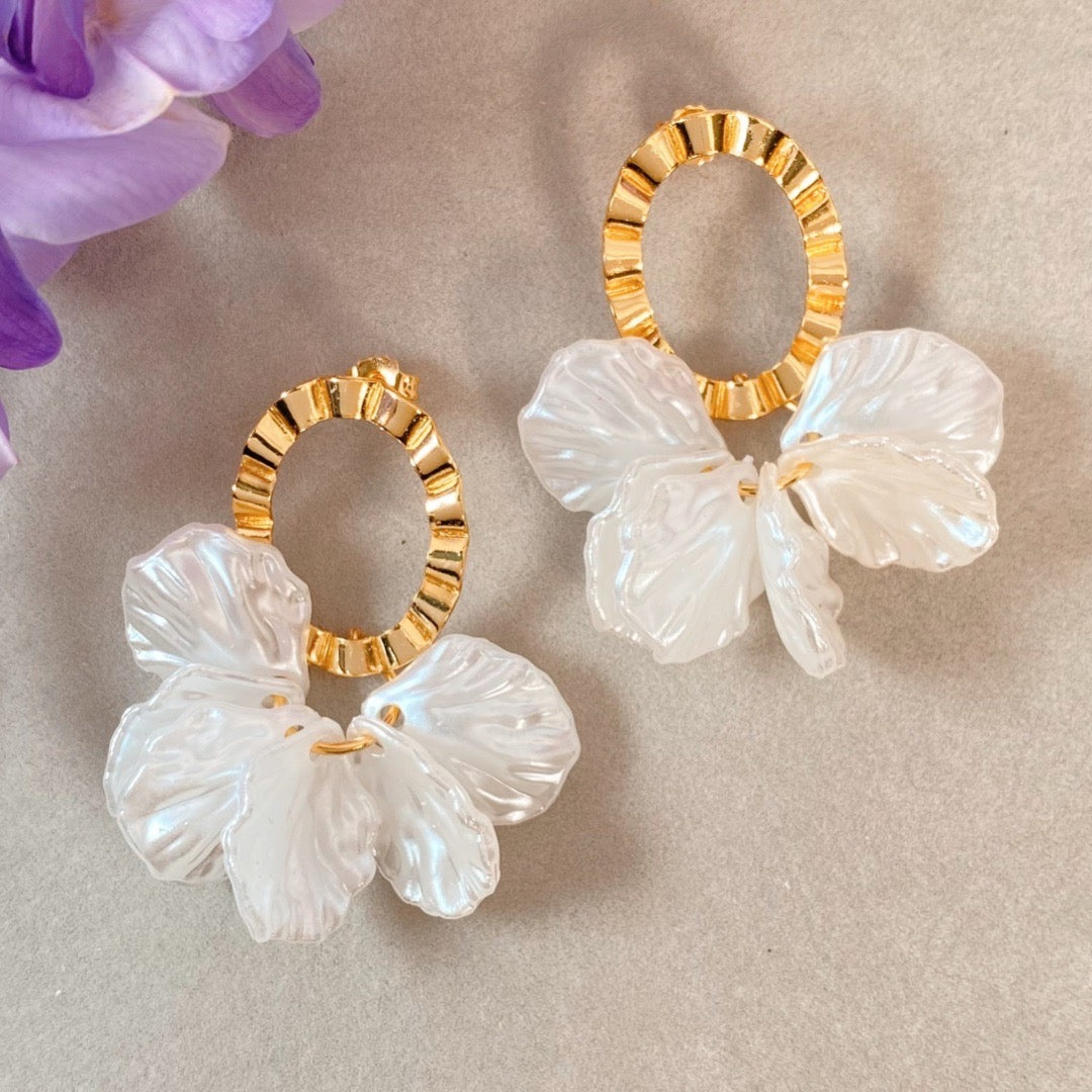 Boucles d'oreilles Pétales de fleurs