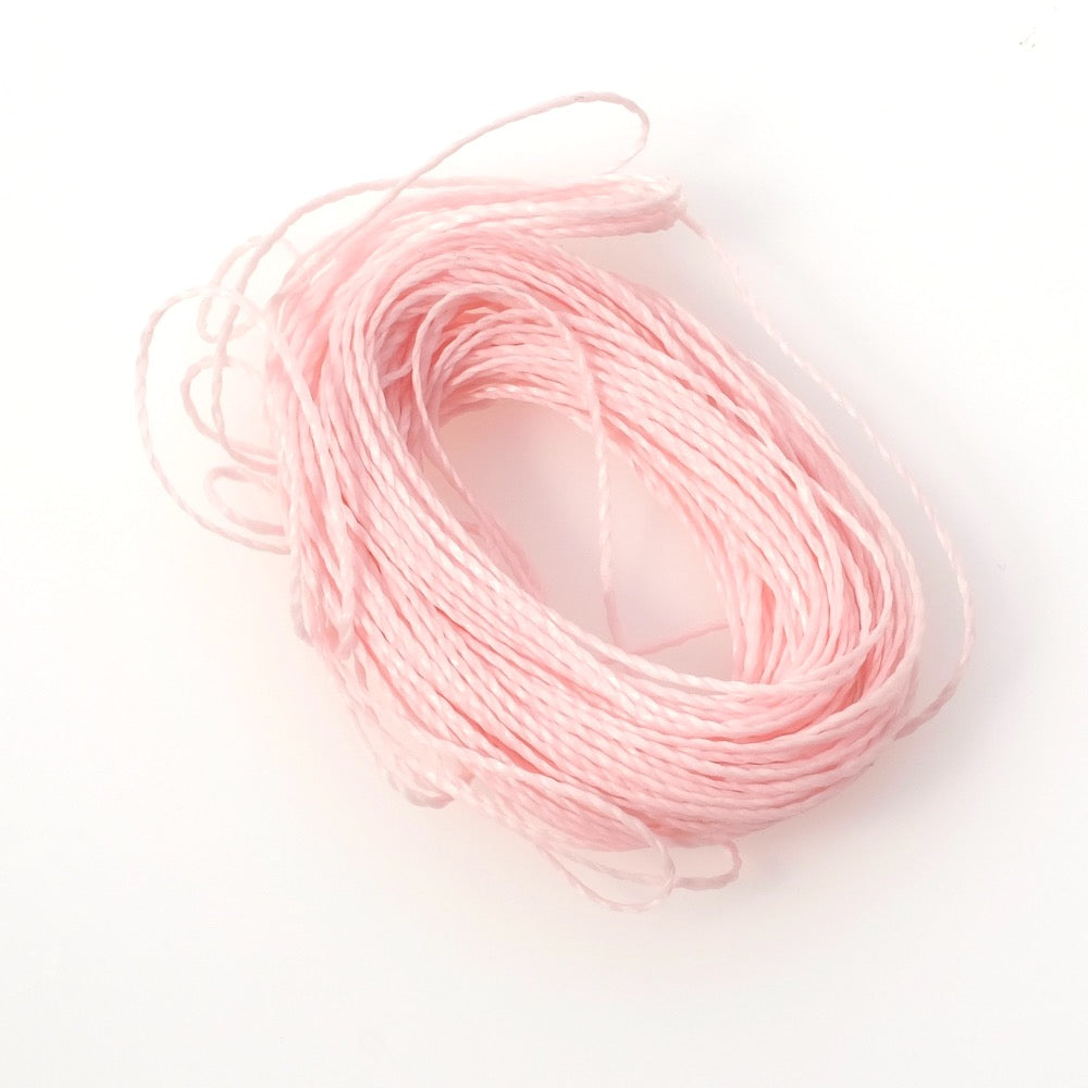 10 mètres de fil ciré Linhasita 0,5mm pour micro macramé - Rose Parme