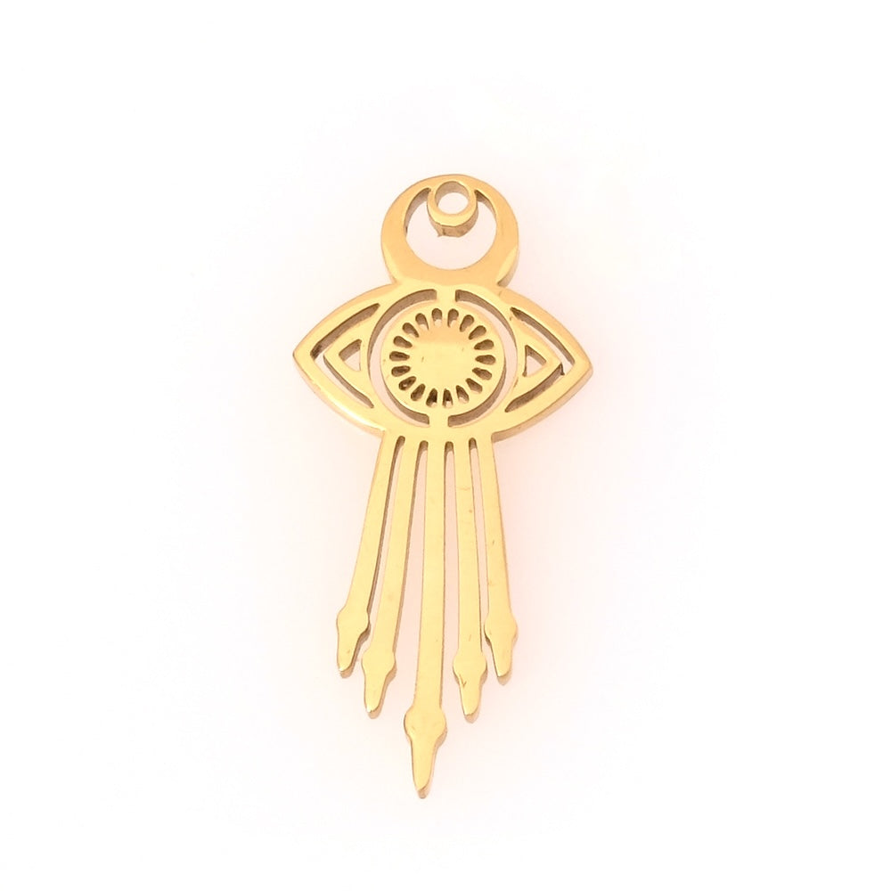 Pendentif bohème oeil en acier inoxydable 304 Doré 18K