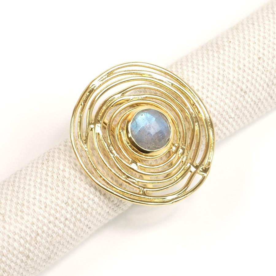 Bague Mia Labradorite - Millegrain