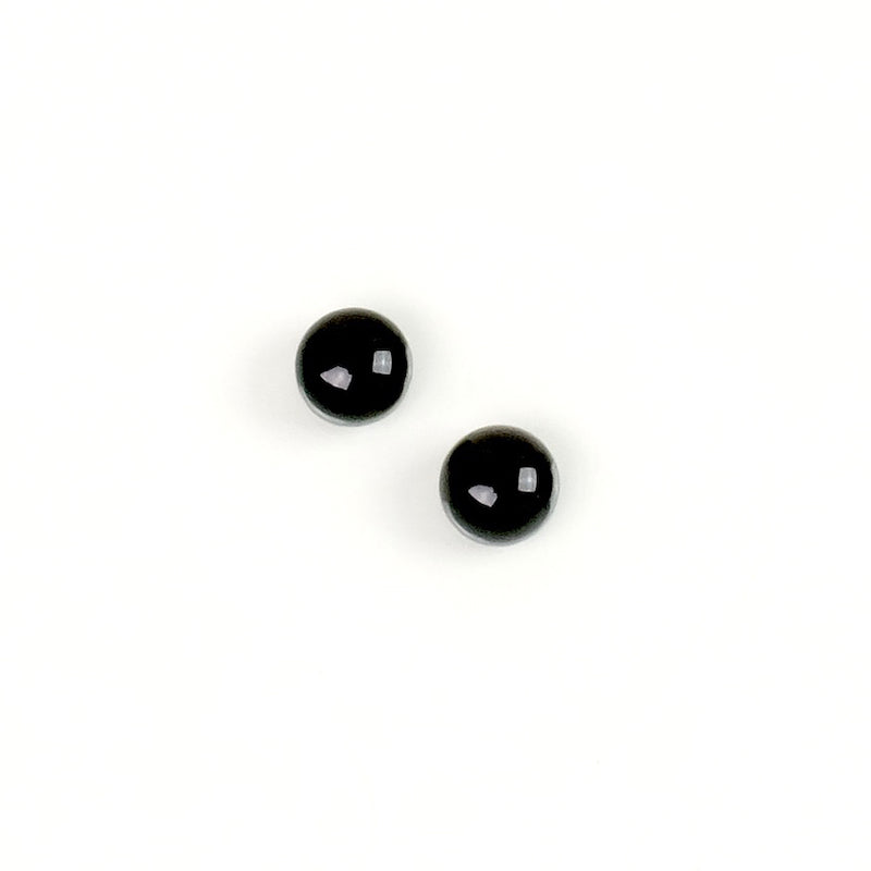 Cabochon pierre naturelle Rond 4mm Onyx noire