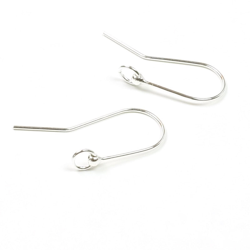 Boucles d&#39;oreilles Crochet anneaux en argent massif 925, la paire