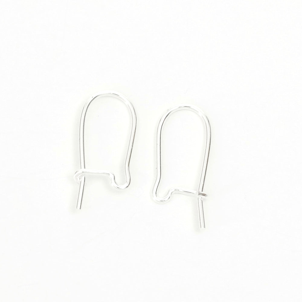 10 boucles d'oreilles Dormeuses en laiton Argenté 925 Premium