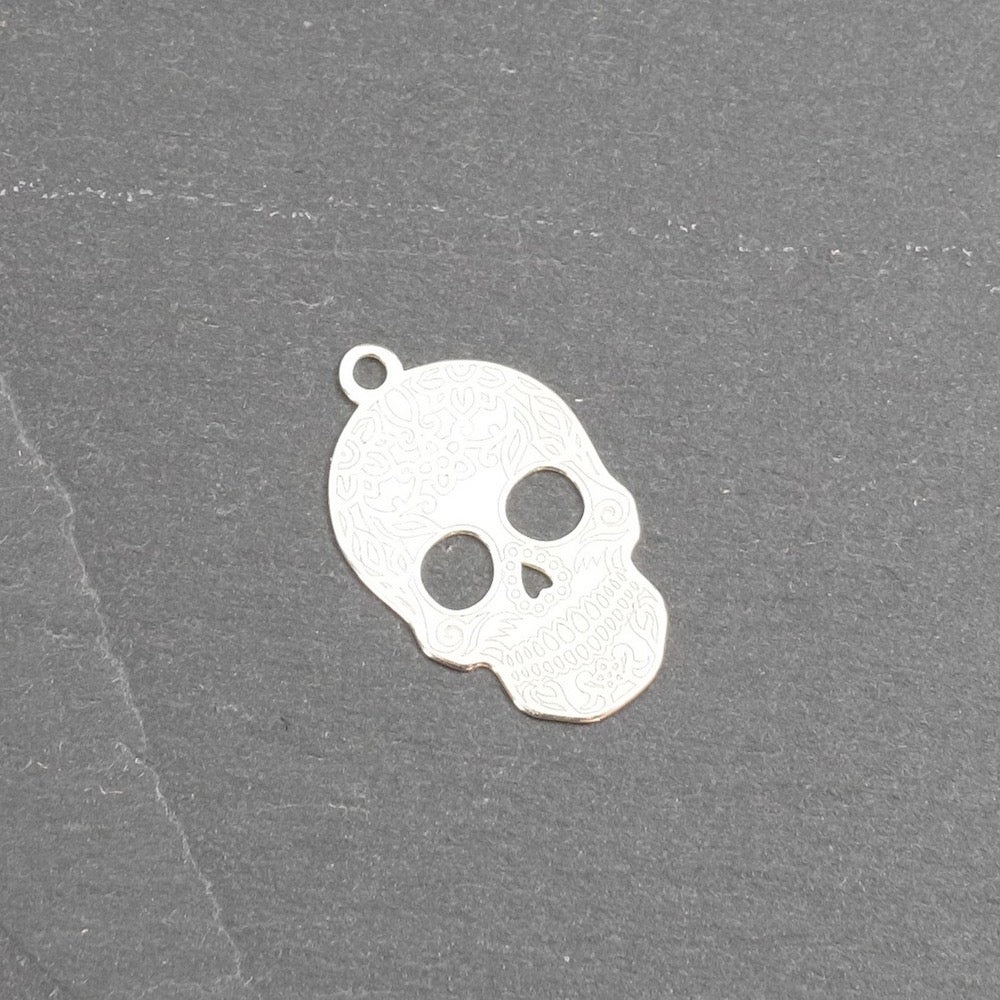 Pendentif tête de mort mexicaine Calavera en Argent 925