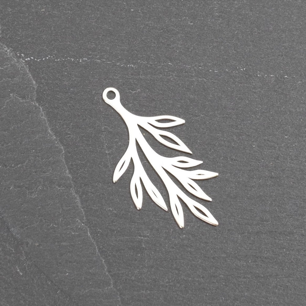 Pendentif feuille en Argent 925